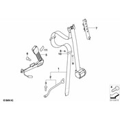 Mini Seat Belt Lap and Shoulder Belt - Genuine Mini 72117073123