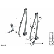 BMW Upper Belt Front Left (Black) - Genuine BMW 72117282897
