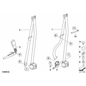 BMW Lower Belt With Left Belt Tensioner - Genuine BMW 72117295963