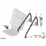 BMW Lower Strap Rear - Genuine BMW 72117297125