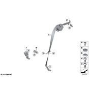 BMW Lower Strap Rear - Genuine BMW 72117313158