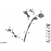 BMW Seat Belt Receptacle - Genuine BMW 72117313391