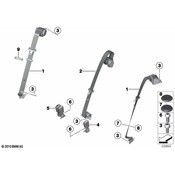 BMW Lower Belt Rear Center - Genuine BMW 72117341687