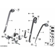 BMW Lower Strap Rear Middle And Right - Genuine BMW 72117345314