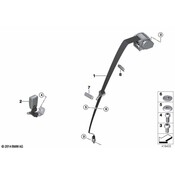 BMW Seat Belt Receptacle - Genuine BMW 72117375291