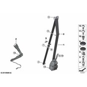BMW Seat Belt Lap and Shoulder Belt - Genuine BMW 72117383318