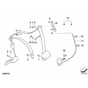 BMW Safety Belt Adjuster Left - Genuine BMW 72118125855