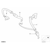 BMW Lower Strap Rear - Genuine BMW 72118162767