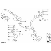 BMW Covering Rear Left (Black) - Genuine BMW 72118174315