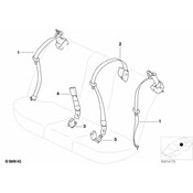 BMW Lower Belt Rear Center (Black) - Genuine BMW 72118198469