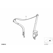 BMW Upper Belt W-O Force Limiter Frnt Lft - Genuine BMW 72118229863