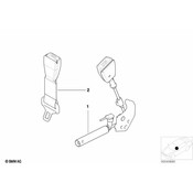 BMW Lower Belt With Right Belt Tensioner - Genuine BMW 72118261086
