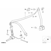 BMW Lower Belt With Right Belt Tensioner - Genuine BMW 72118261652