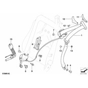 BMW Upper Belt Front Left (Black) - Genuine BMW 72119143251