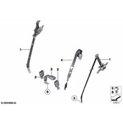 BMW Lower Strap Rear - Genuine BMW 72119159298