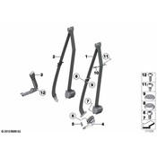 BMW Upper Belt Front Left (Black) - Genuine BMW 72119164055