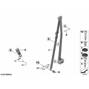 Mini Seat Belt Receptacle - Genuine Mini 72119811093