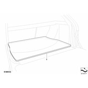 BMW Cargo Tray (X5 Grey E70) - Genuine BMW 82110035618