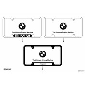 BMW Frame Num Plt (Carbon Fiber) - Genuine BMW 82110413117