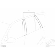 BMW Pillars (Carb Fiber E71) - Genuine BMW 82110444654