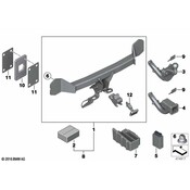 BMW Retrofit Kit Tr. Tow Hitch Wrng.Harness (F25Facelift-F26) - Genuine BMW 82112287406