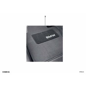 BMW Floor Mat With Heelpad-Black (E92) - Genuine BMW 82112293530