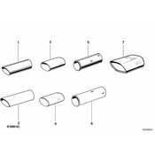 BMW Exhaust Tail Pipe Tip (328is 328i) - Genuine BMW 82129404730
