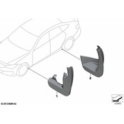 BMW Set Mud Flaps Rear (F34) - Genuine BMW 82162333952