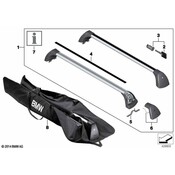 BMW Roof Rack (F01) - Genuine BMW 82710442704
