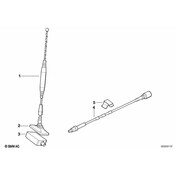 BMW Antenna Radiator (DNetz 88mm) - Genuine BMW 84508374979