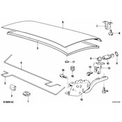 BMW Catch Upper Part - Genuine BMW 51241866476