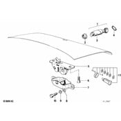 BMW Trunk Lid Lock With Key - Genuine BMW 51241870607