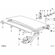 BMW Torsion Spring Left - Genuine BMW 51241919481