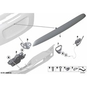 Mini Cooper Trunk Lock Actuator Motor - Genuine Mini 51242759608