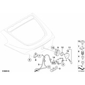 BMW Bowden Cable Emergency Unlocking - Genuine BMW 51243450561