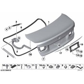 BMW Tension Spring Boot Lid-Tailgate - Genuine BMW 51247255693