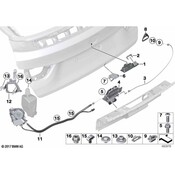 BMW Bowden Cable Emergency Unlocking - Genuine BMW 51247298986