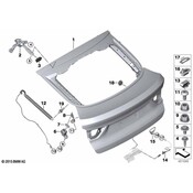 BMW Stop Trunk Lid Left - Genuine BMW 51247342899