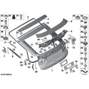 BMW Trunk Lid Pull Down Motor - Genuine BMW 51247397906