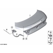 BMW Trunk Lid Lift Support - Genuine BMW 51248061094