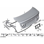 BMW Tension Spring Boot Lid-Tailgate - Genuine BMW 51248061661