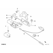 BMW Pulling Strip F Emergency Mechanism - Genuine BMW 51248232520