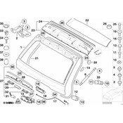 BMW Emergency Control Trunk Lid Top - Genuine BMW 51248408984