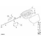 BMW Bowd.CableCentr.Lock.Syst.Fill-In Flap - Genuine BMW 51257009442