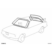 BMW Back Window Seal (E21) - Genuine BMW 51311903889