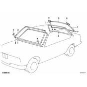 BMW Corner Moulding Right (Black) - Genuine BMW 51311959988