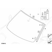 BMW Mould. Part For Bottom Water Catch Strip - Genuine BMW 51313419454