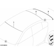 BMW Rear Window Cover Bottom - Genuine BMW 51317184569