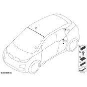BMW Cover Windshield Top - Genuine BMW 51317302233