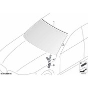 BMW Windshield Molding - Genuine BMW 51317357235